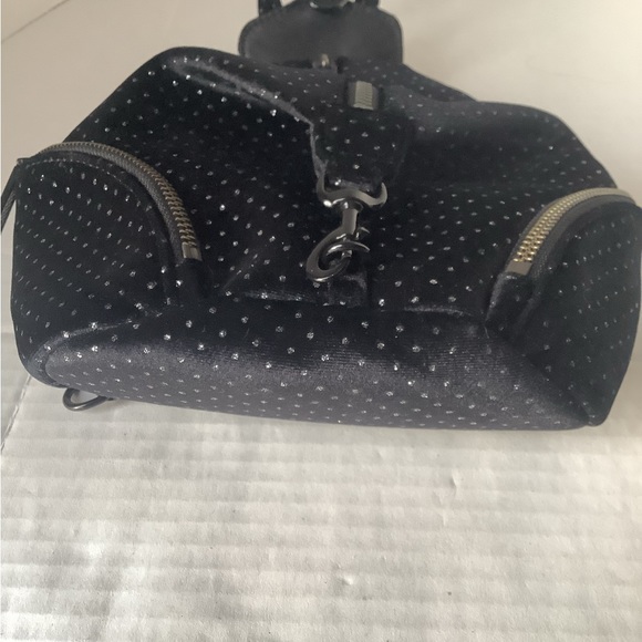 Rebecca Minkoff Julian Convertible Backpack Purse Black Silver Dots main image 5